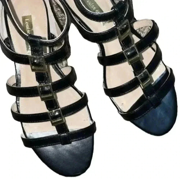 Louise Et Cie Anja Black Strappy Gladiator Sandals - Picture 2 of 16